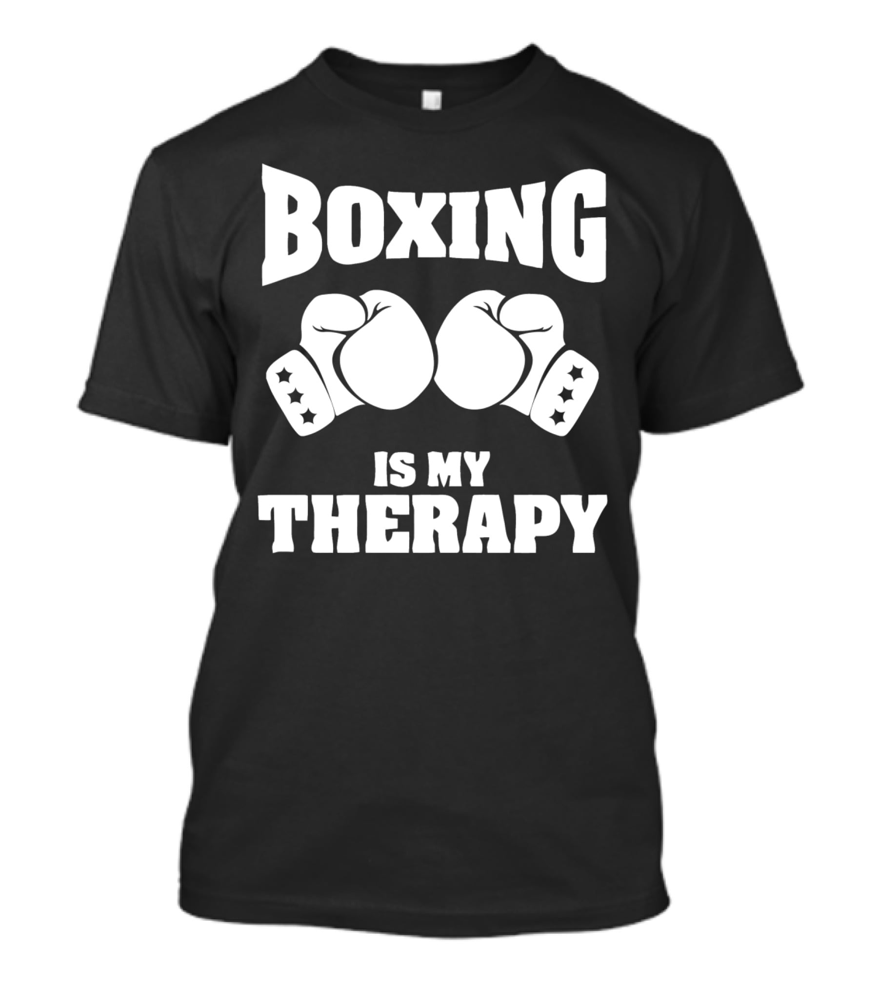 Boxing Gloves Icon Boxing Is My Therapy T-Shirt