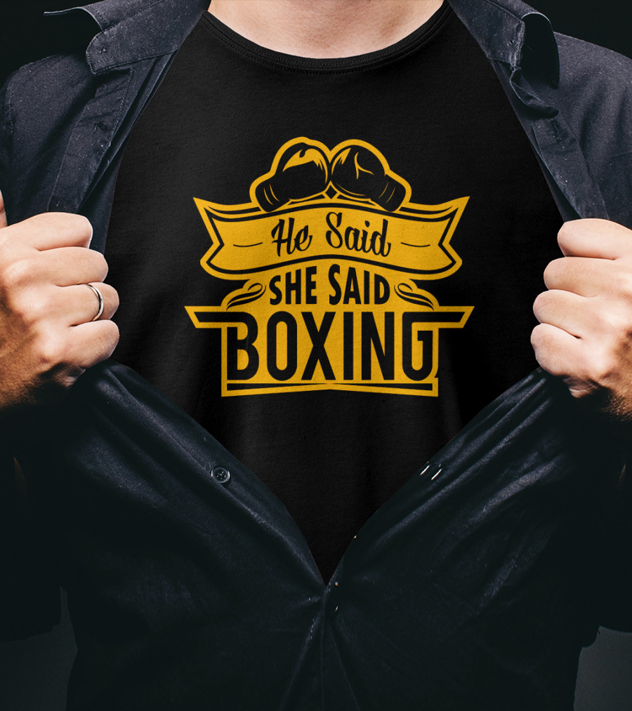 He Said She Said Boxing Gloves Logo Icon™ T-Shirt