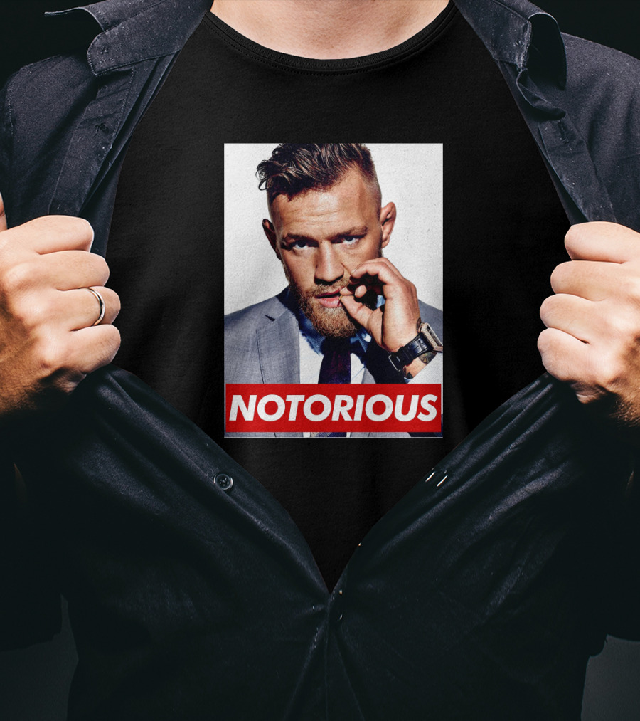 Notorious Conor Mcgregor Iconic Style Suited T-Shirt