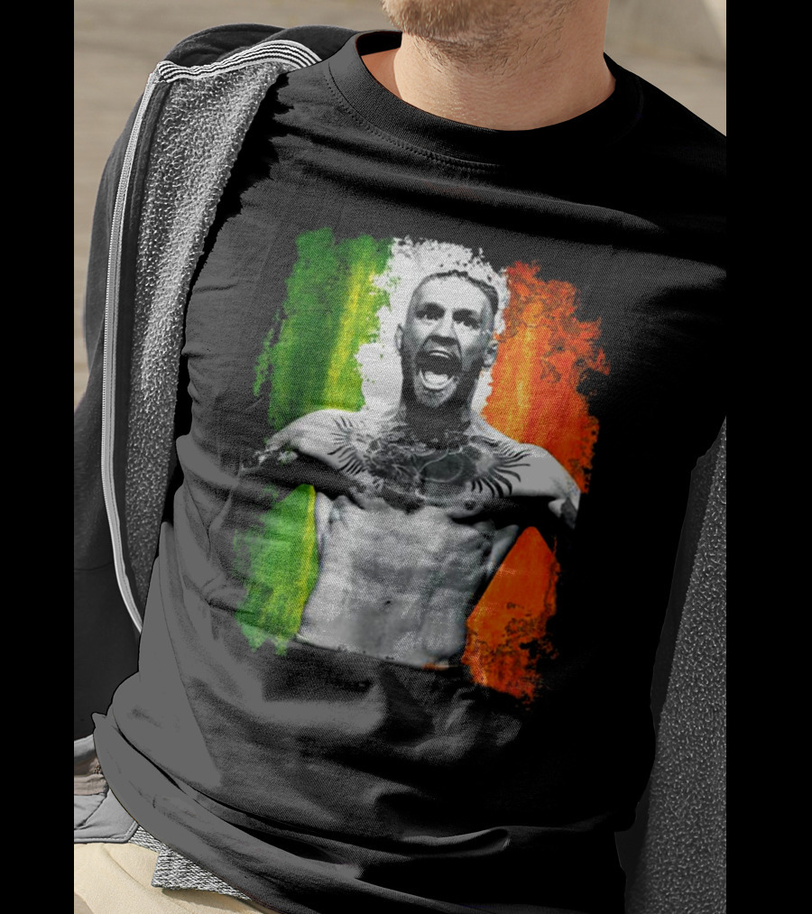 Conor Mcgregor Irish Flag Tribute Athlete T-Shirt