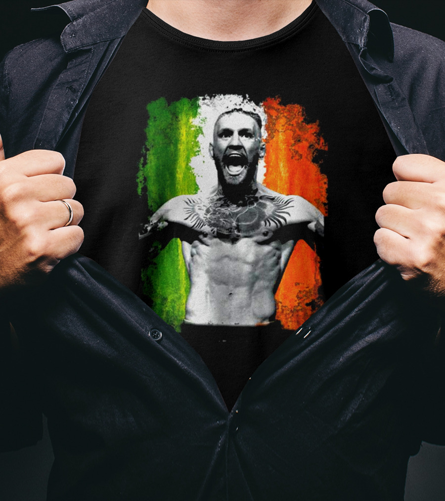 Conor Mcgregor Irish Flag Tribute Athlete T-Shirt