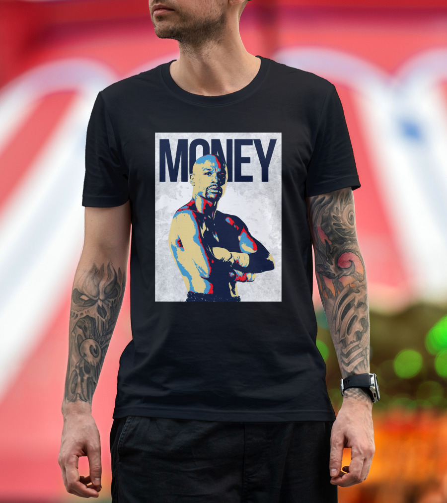 Money Boxer In Multicolor Pop Art Style T-Shirt