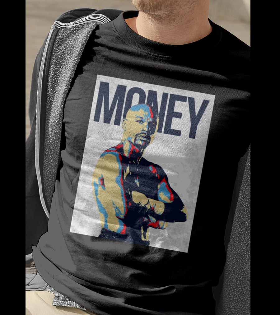 Money Boxer In Multicolor Pop Art Style T-Shirt