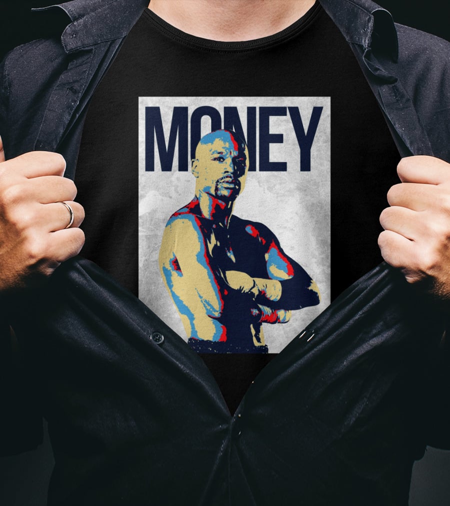 Money Boxer In Multicolor Pop Art Style T-Shirt