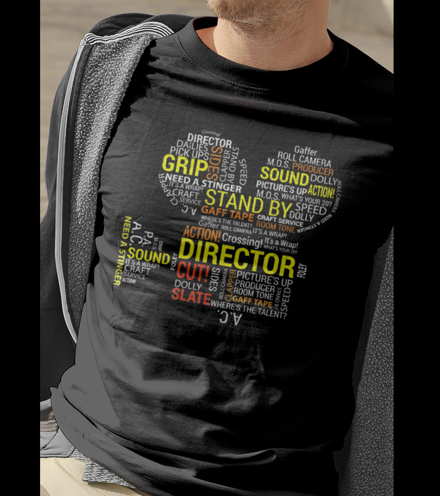 Director Cut Stand By Sound Grip Action Stinger Slate Engineer T-Shirt
