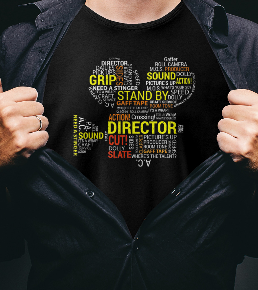 Director Cut Stand By Sound Grip Action Stinger Slate Engineer T-Shirt