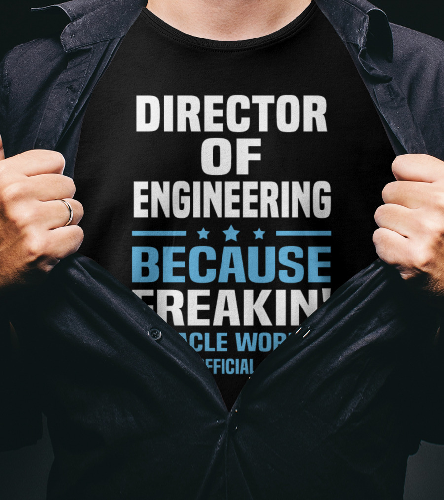 Director Of Engineering Because Freakin' Miracle Worker Isn't An Official Job Title T-Shirt