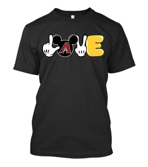 Love Arizona Diamondbacks Mickey Ears T-Shirt