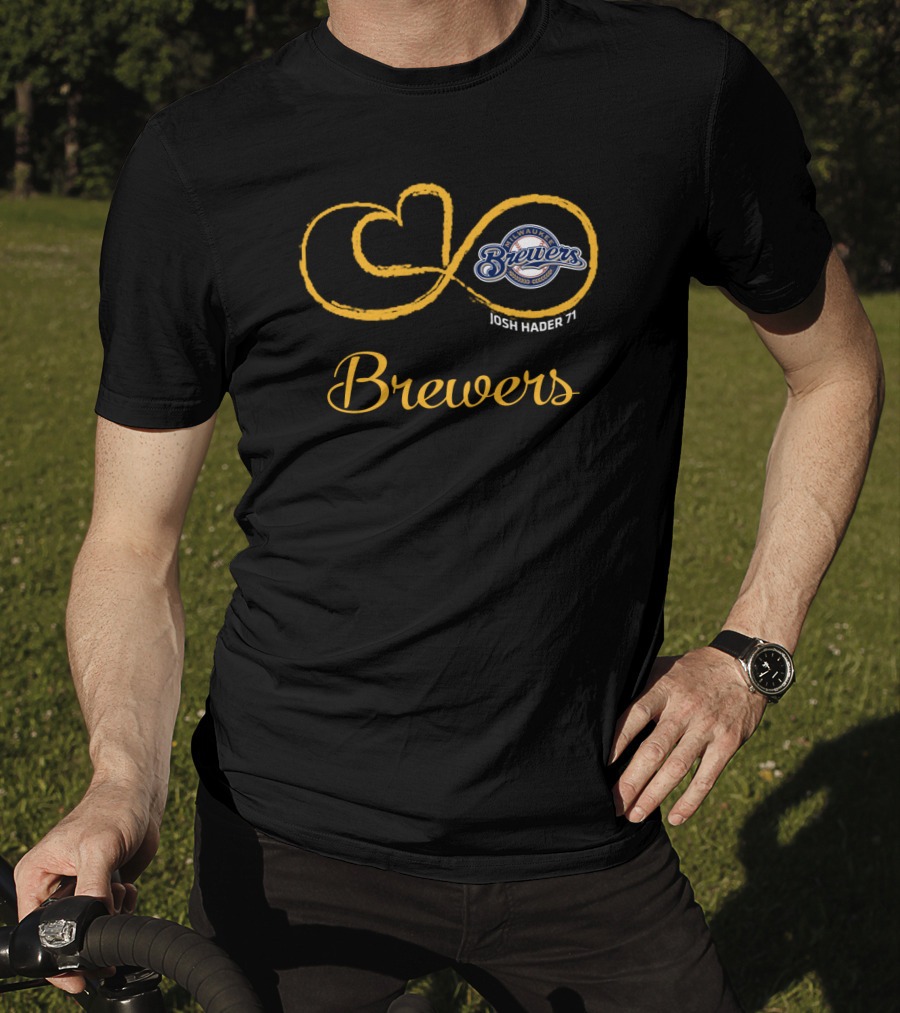 Milwaukee Brewers Josh Hader 71 Infinity Logo Brewers T-Shirt