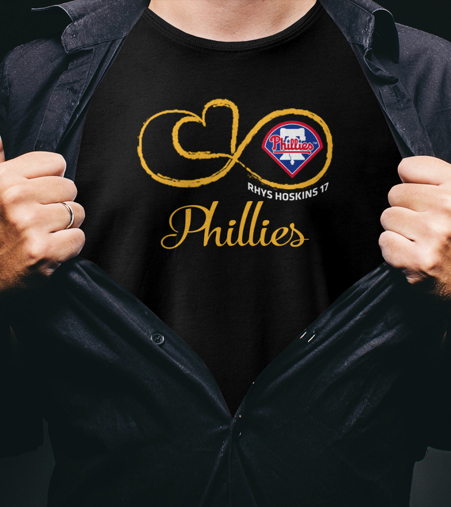 Philadelphia Phillies Rhys Hoskins 17 Infinity T-Shirt