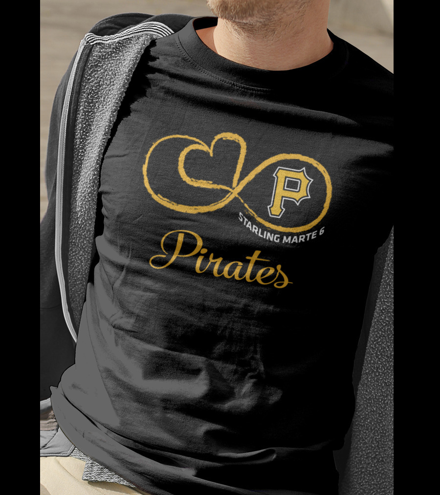 Pittsburgh Pirates Starling Marte 6 Infinity Love T-Shirt