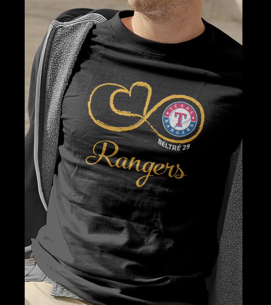 Texas Rangers Beltre 29 Infinity Symbol T-Shirt