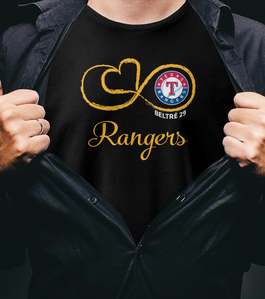 Texas Rangers Beltre 29 Infinity Symbol T-Shirt