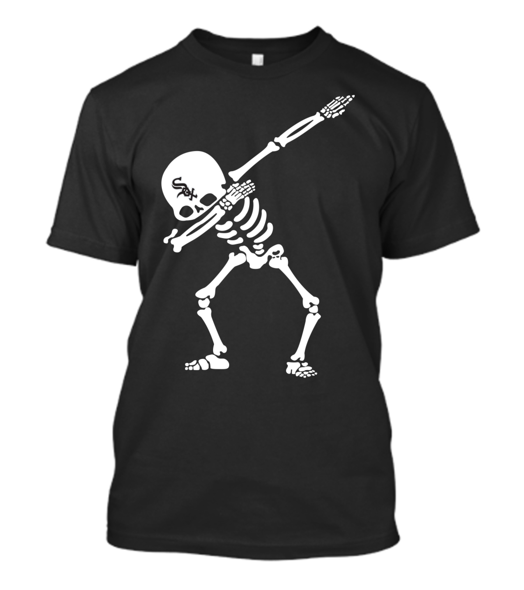 White Sox Skeleton Dab Baseball Fan T-Shirt
