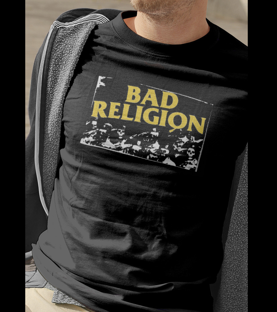 Bad Religion Skeleton Crew Punk Rock Band T-Shirt