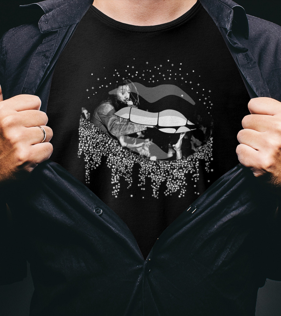 Bad Brains Monochrome Lips Concert T-Shirt