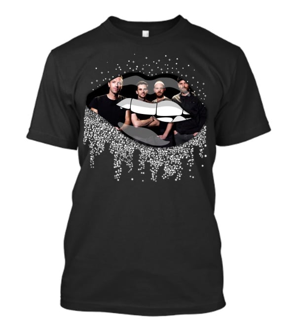 Coldplay Band Dripping Lips T-Shirt
