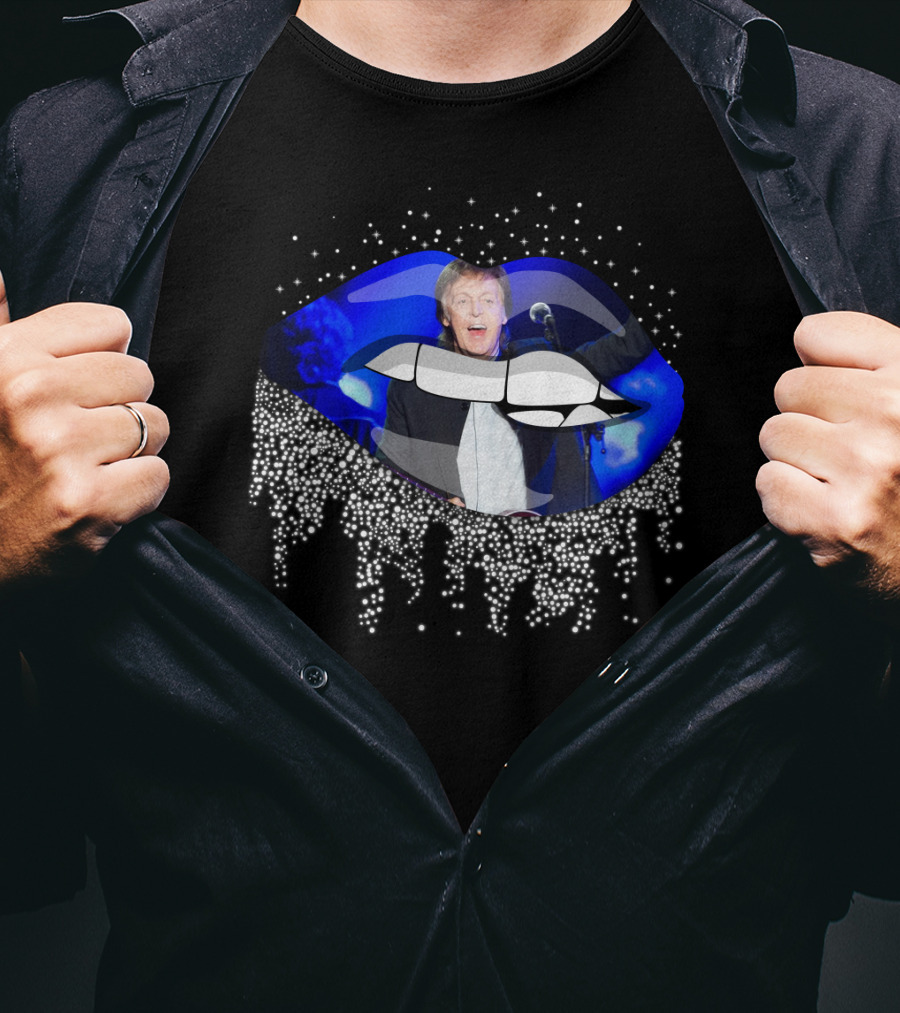 Paul Mccartney Glowing Lips Sparkling Performance T-Shirt