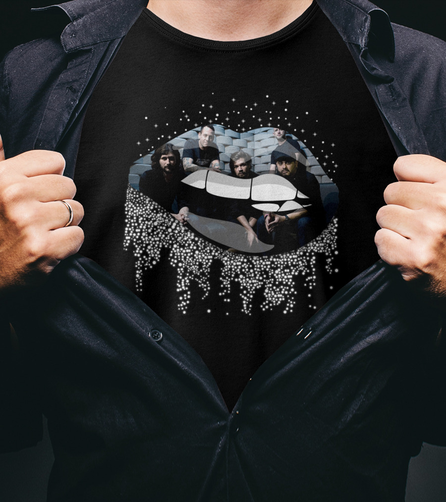 Taking Back Sunday Band Members Within Sparkling Lips T-Shirt