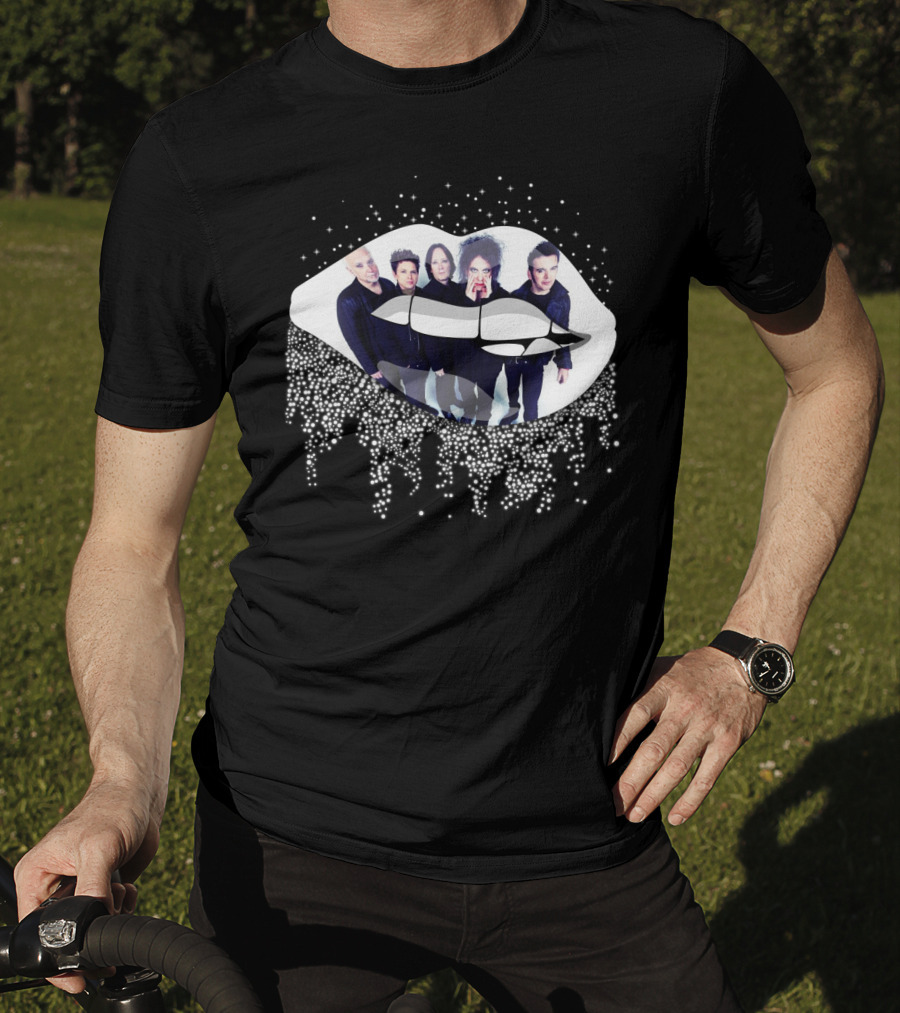 The Cure Band Members Inside Glittering Lips T-Shirt