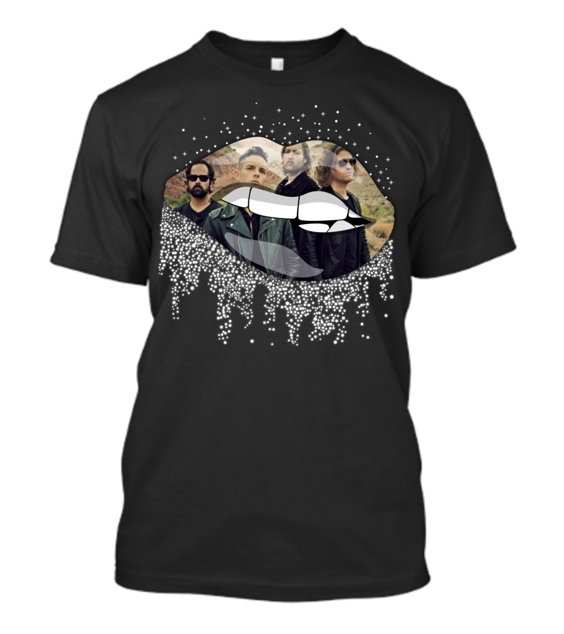 The Killers Band Inside Shimmering Lips T-Shirt