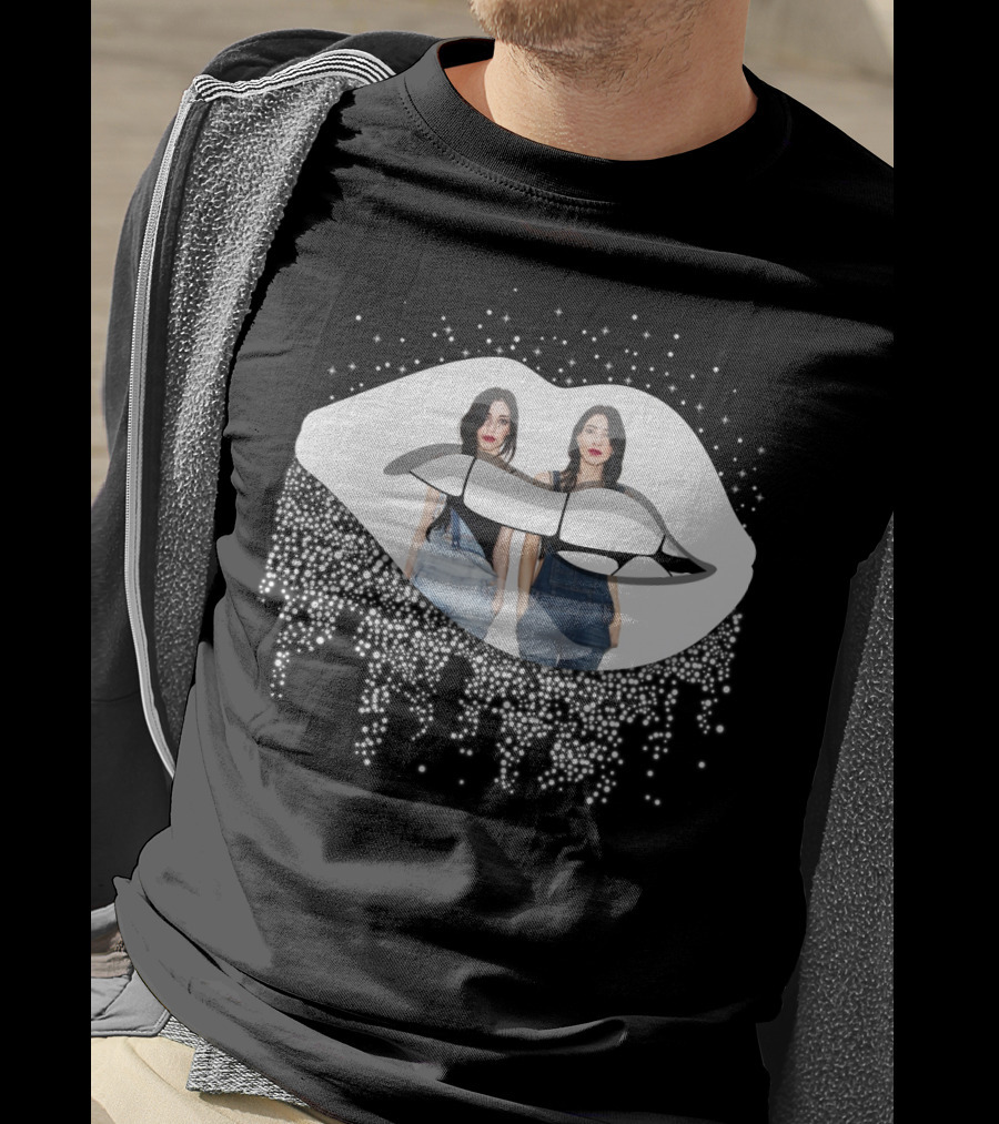 The Veronicas Sparkling Lips And Twins T-Shirt