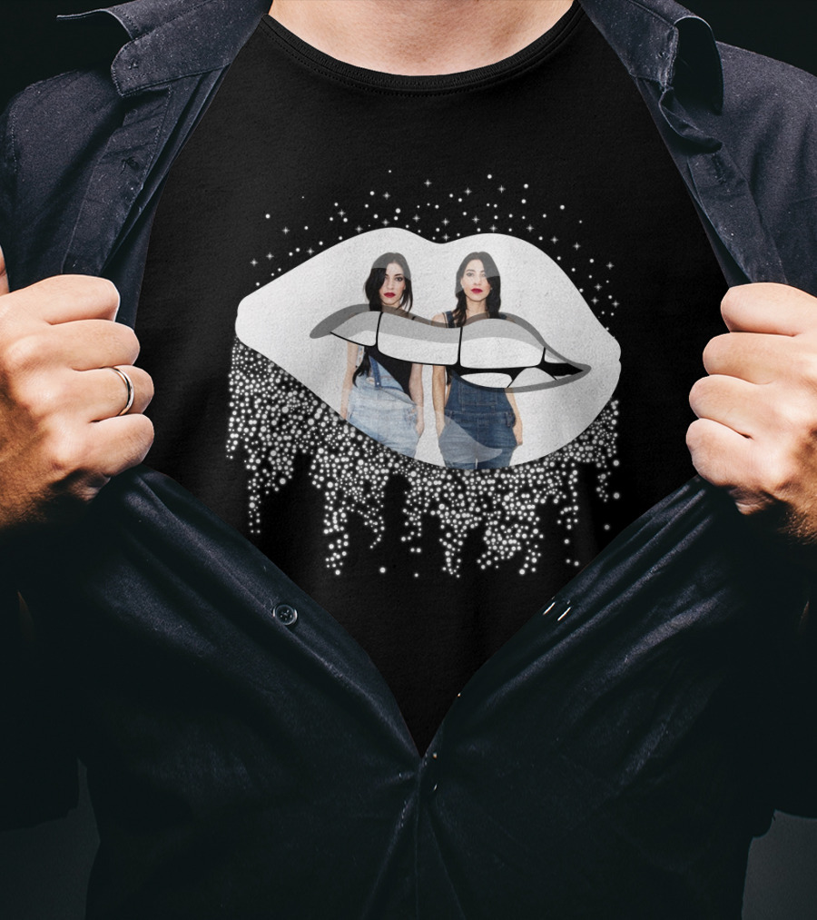 The Veronicas Sparkling Lips And Twins T-Shirt