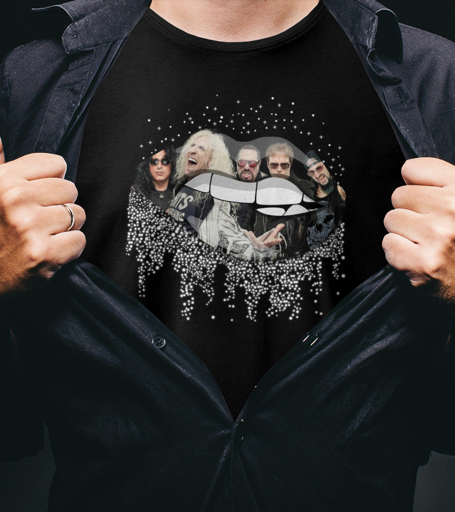 Twisted Sister Band Rock Legend Lips Glam T-Shirt