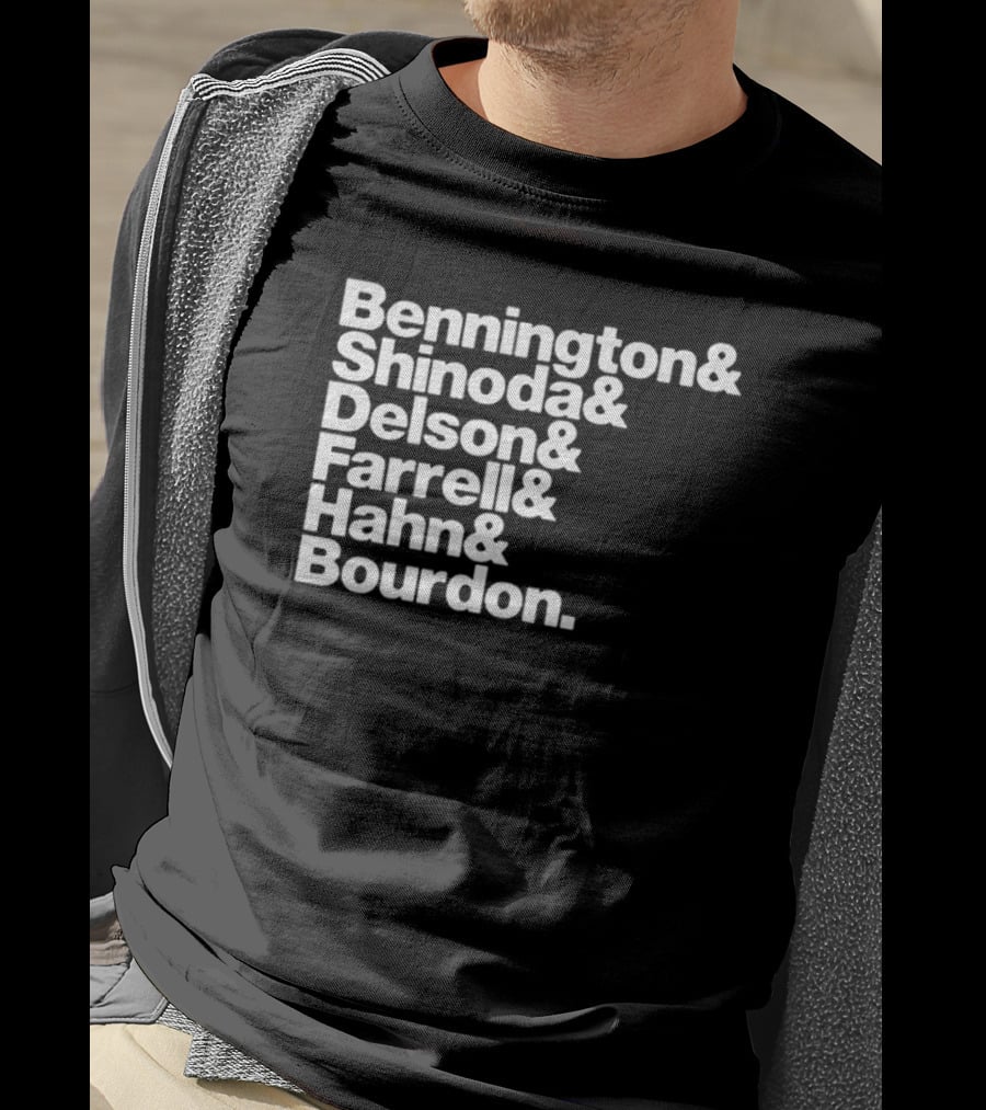 Bennington Shinoda Delson Farrell Hahn Bourdon Rock Band Linkin Park T-Shirt