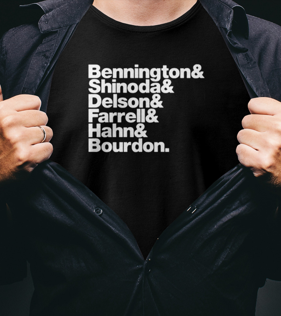 Bennington Shinoda Delson Farrell Hahn Bourdon Rock Band Linkin Park T-Shirt