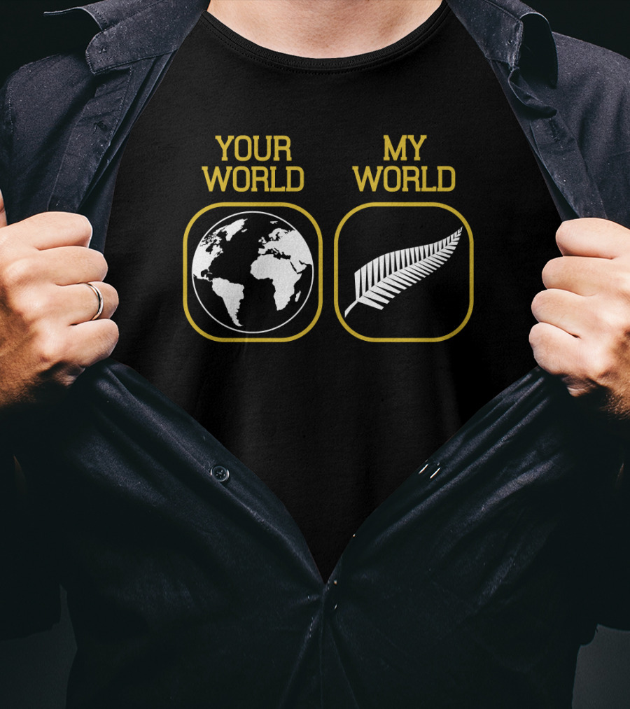 Your World My World All Blacks Silver Fern T-Shirt