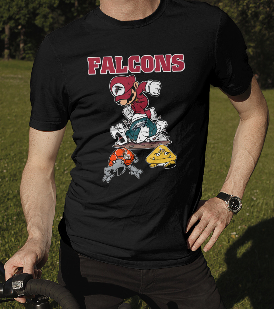 Falcons Mario Style Football Rivalry T-Shirt