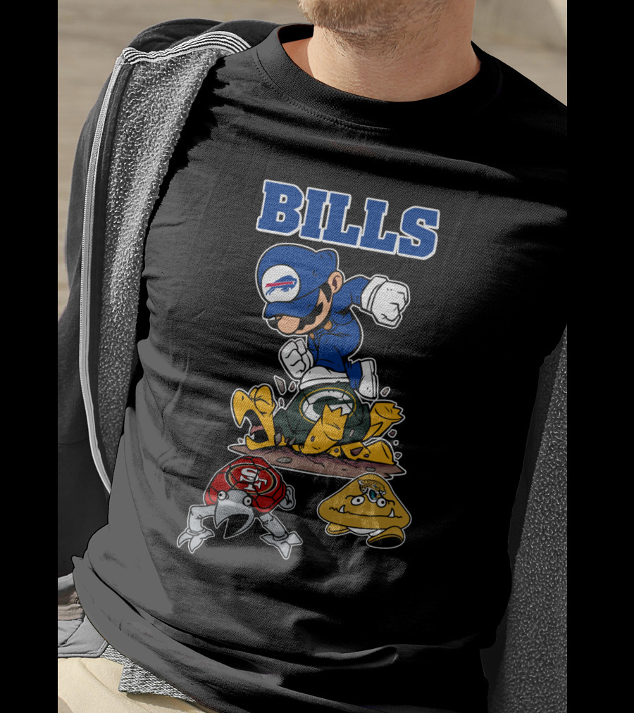 Bills Buffalo Parody Character Football Rivalry Icons T-Shirt