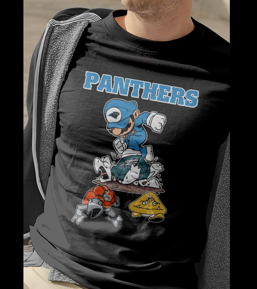 Panthers Toad And Koopa Defeated T-Shirt