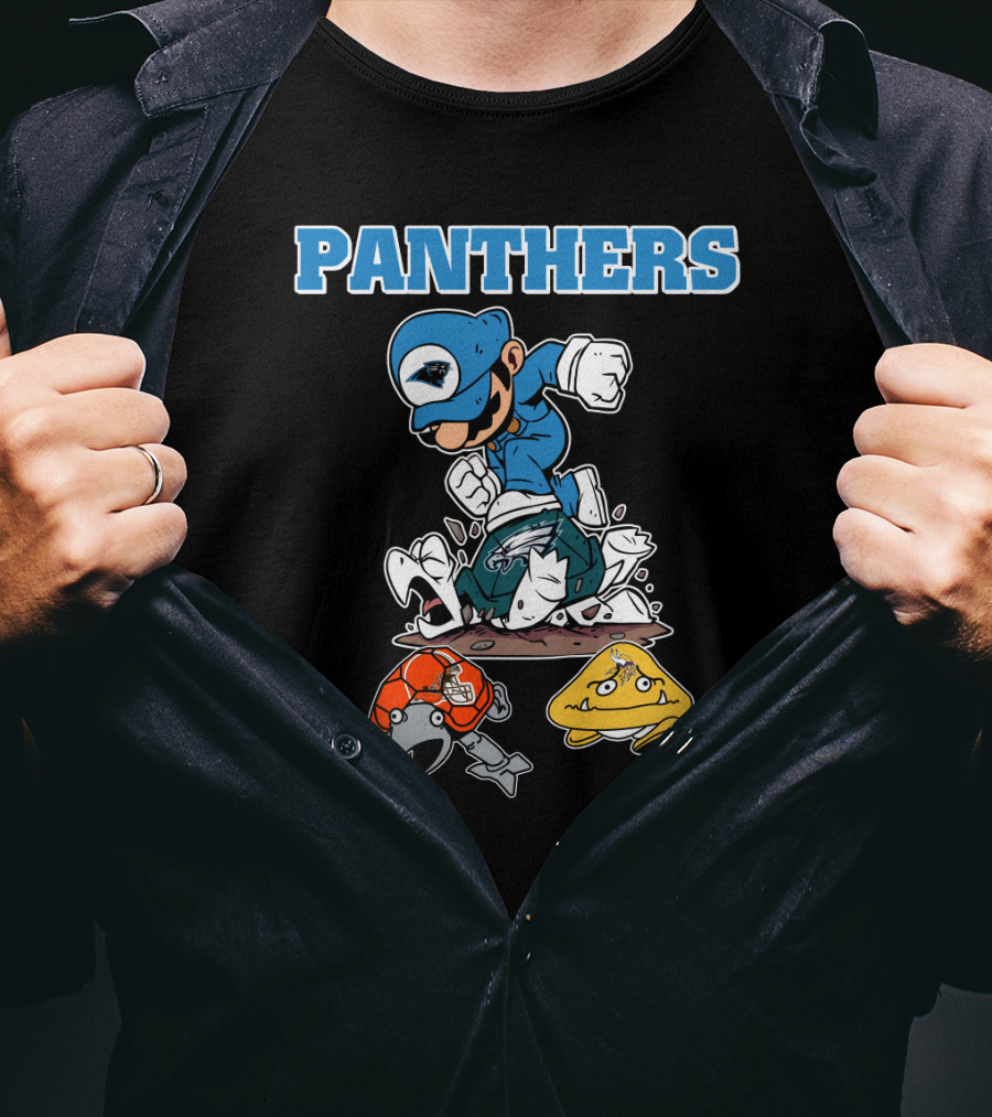 Panthers Toad And Koopa Defeated T-Shirt