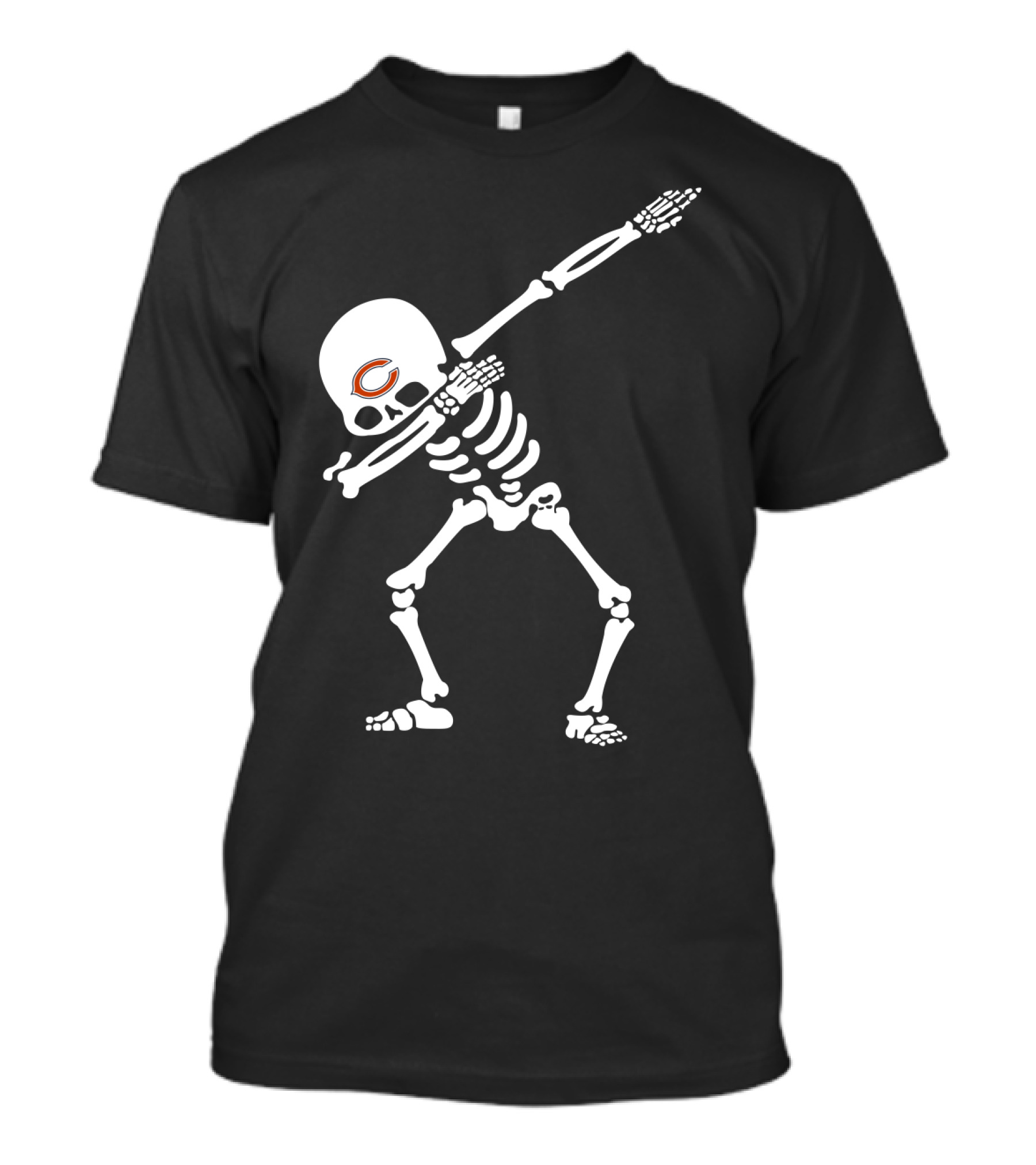Skeleton Dab With Chicago Bears T-Shirt