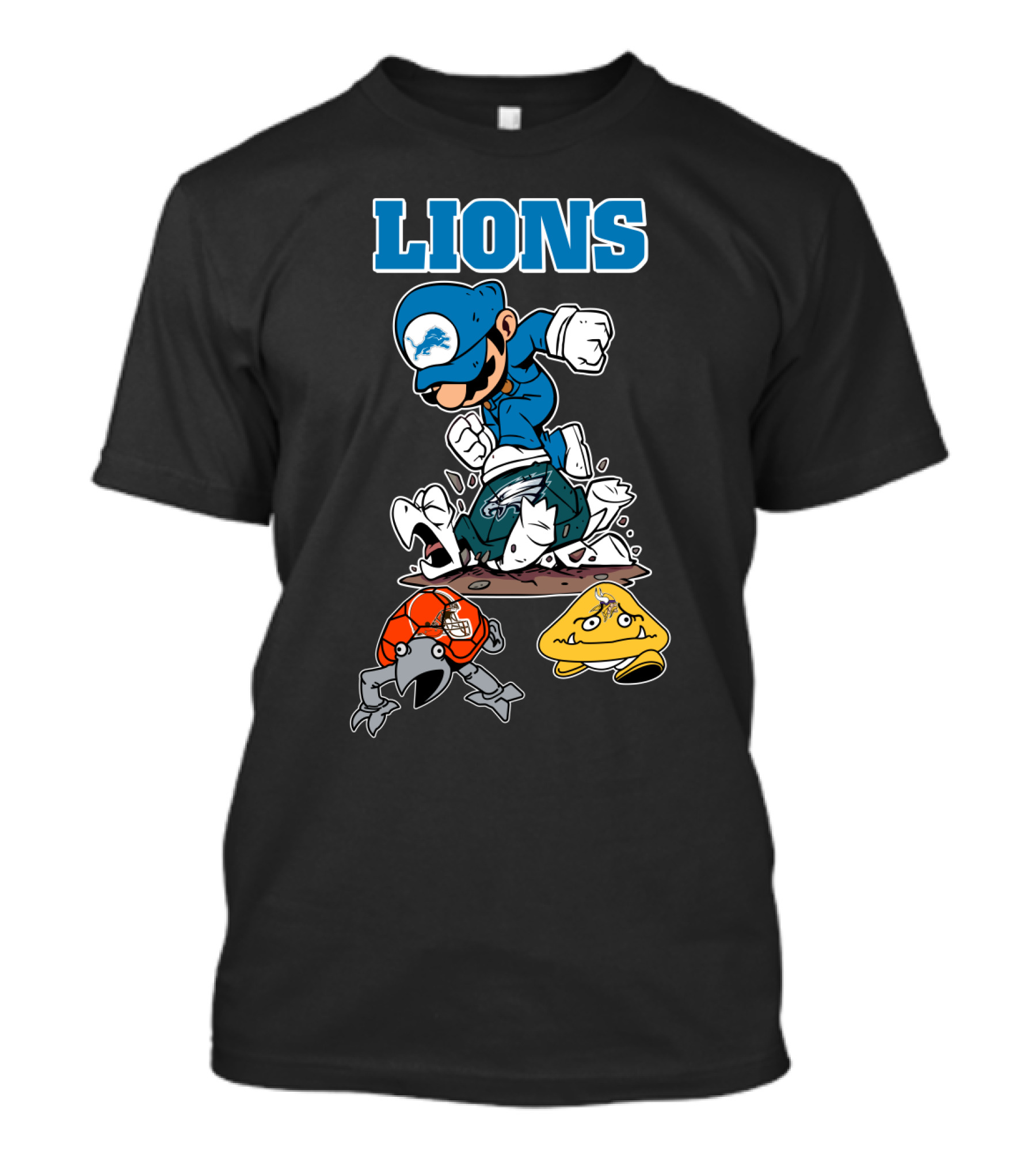 Lions Detroit Football Character Adventure T-Shirt