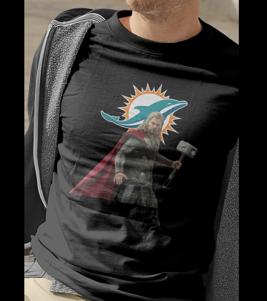 Miami Dolphins Thor Crossover T-Shirt