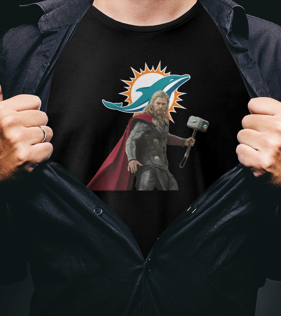 Miami Dolphins Thor Crossover T-Shirt