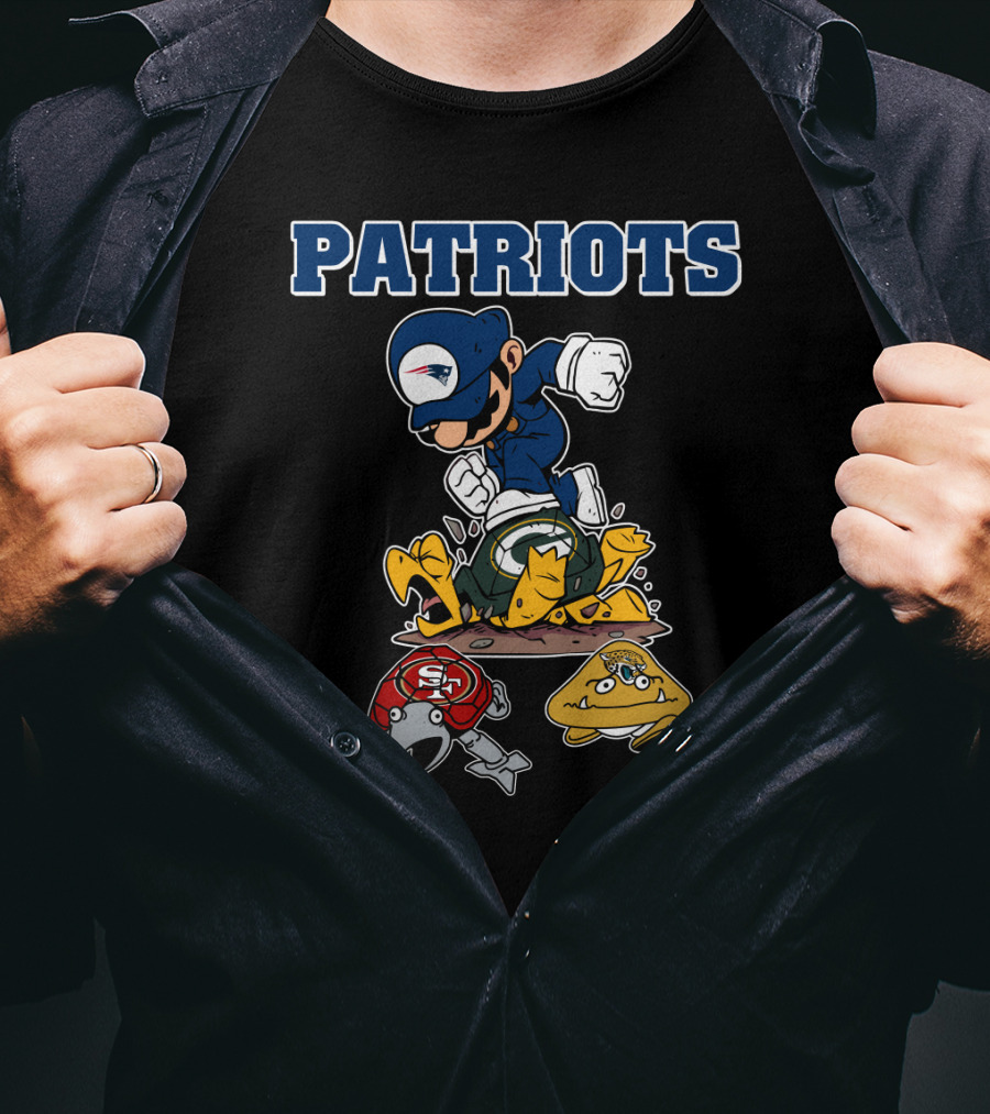 Patriots New England Cartoon Character Rivalry Victory T-Shirt