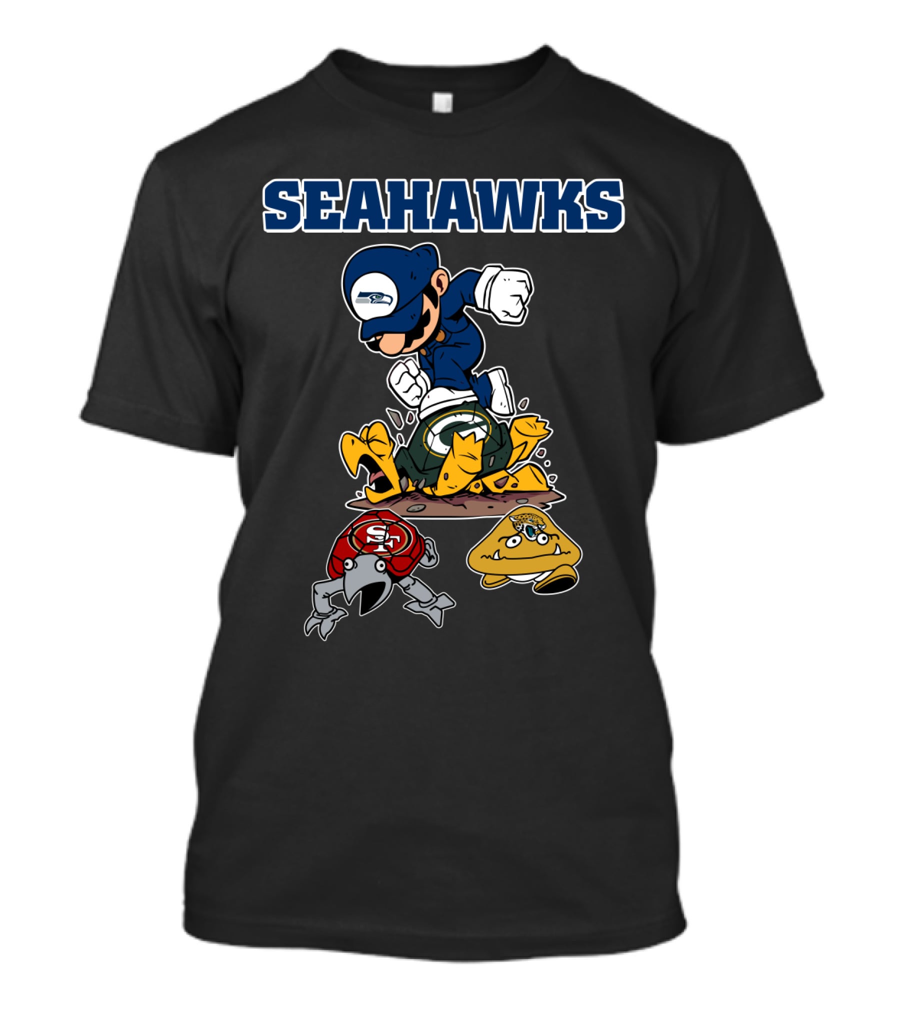 Seattle Seahawks Mario Style Victory Over Rivals T-Shirt