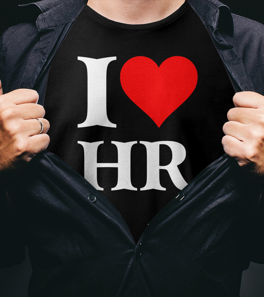 I Heart HR Human Resource Passion Enthusiast T-Shirt