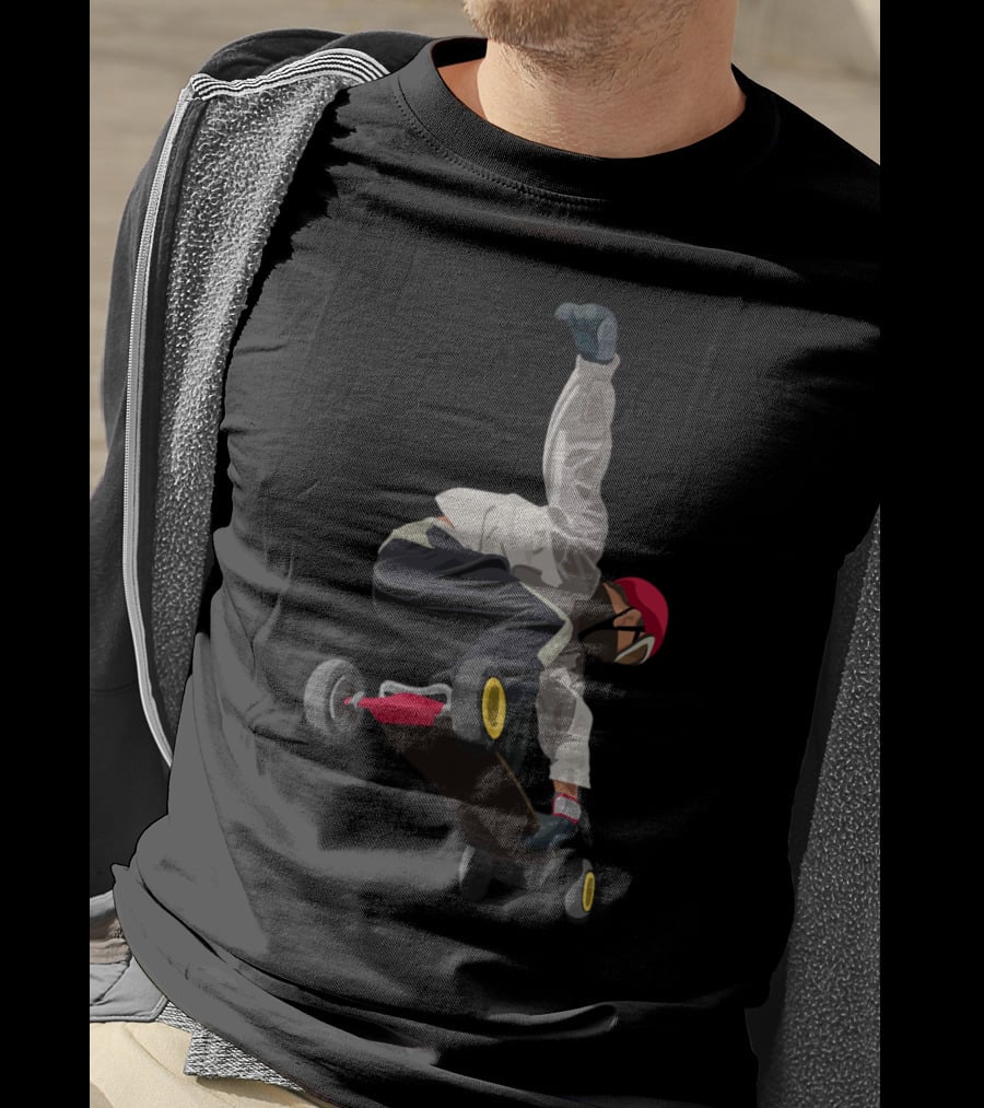 Dynamic Skateboarding Snowboarding Trick On Skate Shoes T-Shirt