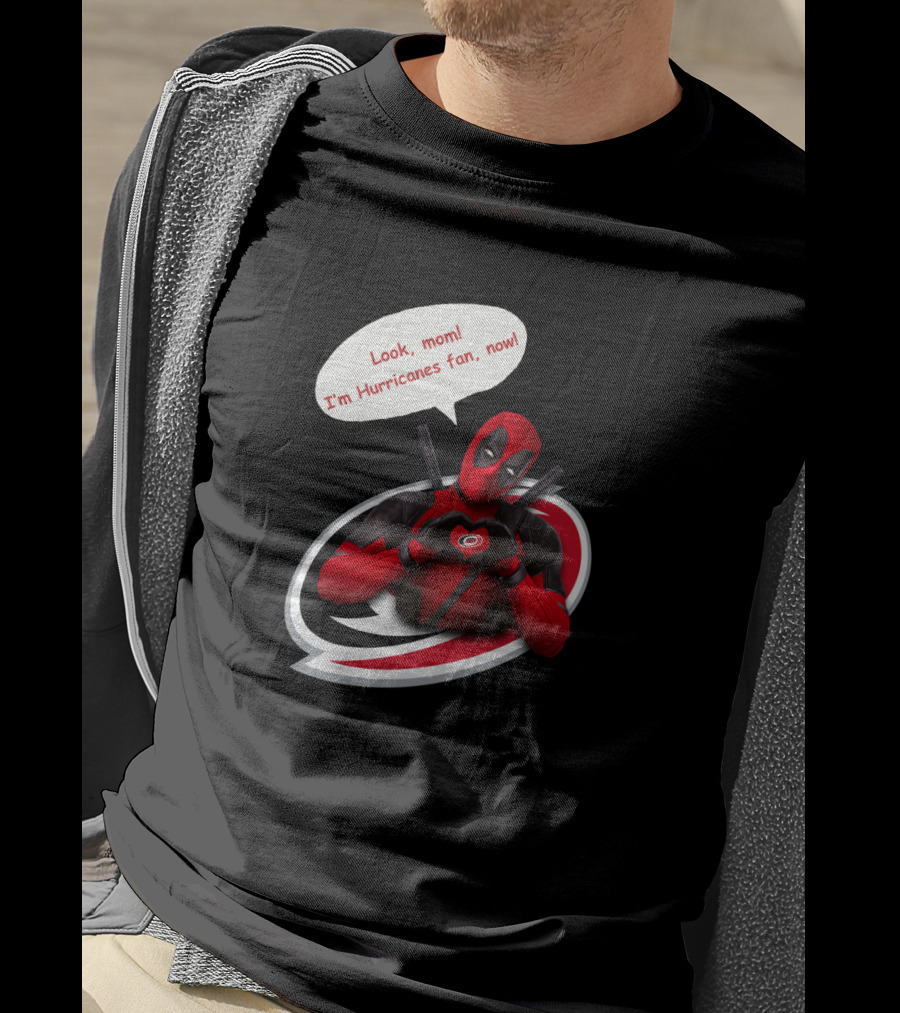 Carolina Hurricanes Look Mom I'm Hurricanes Fan Now T-Shirt
