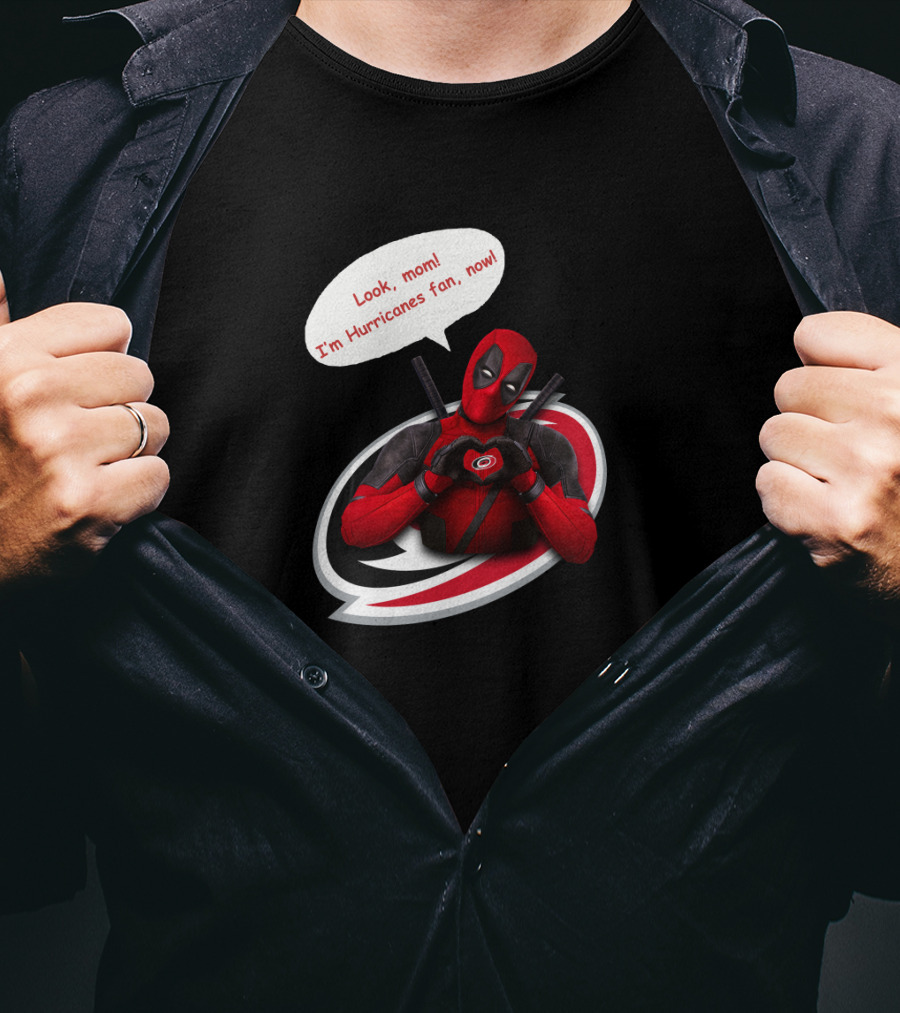 Carolina Hurricanes Look Mom I'm Hurricanes Fan Now T-Shirt