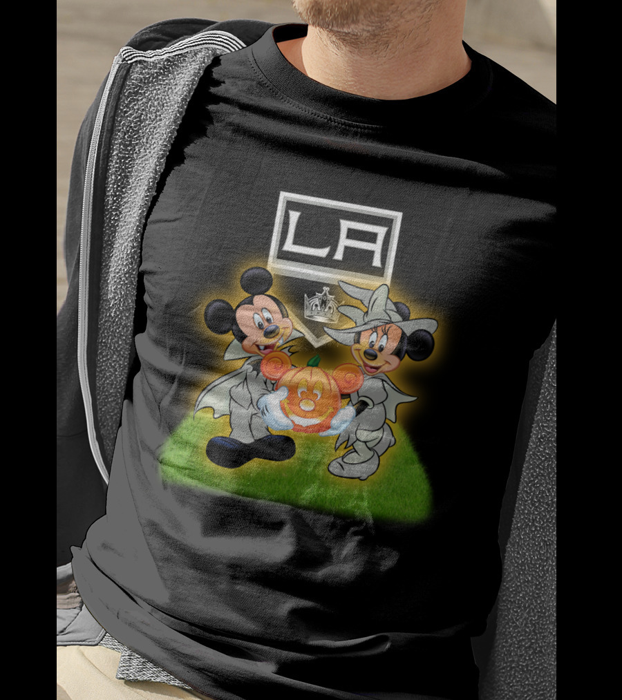 La Kings Halloween Mickey Mouse Pumpkin Celebration T-Shirt