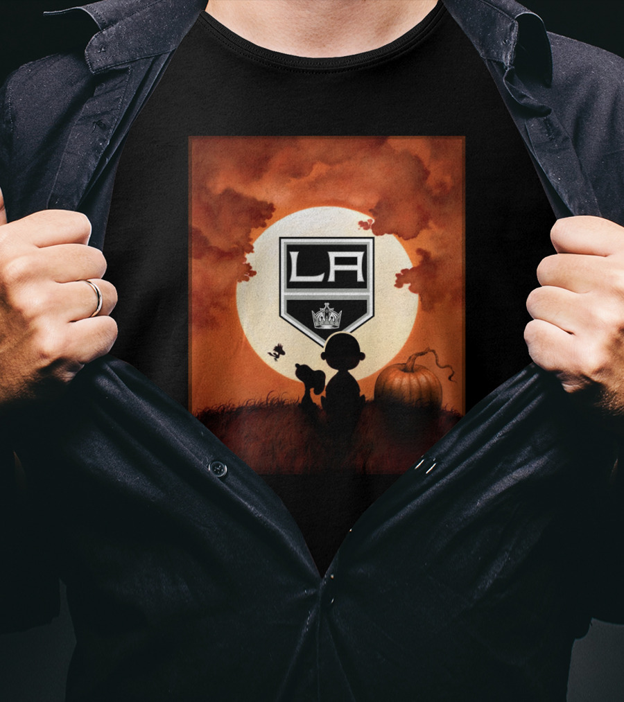 LA Kings Halloween Moon Pumpkin T-Shirt