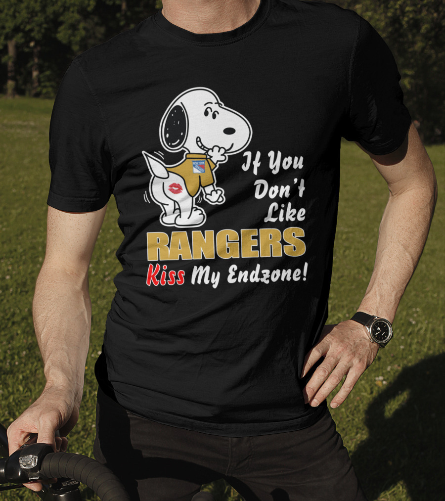 New York Rangers If You Don't Like Rangers Kiss My Endzone T-Shirt