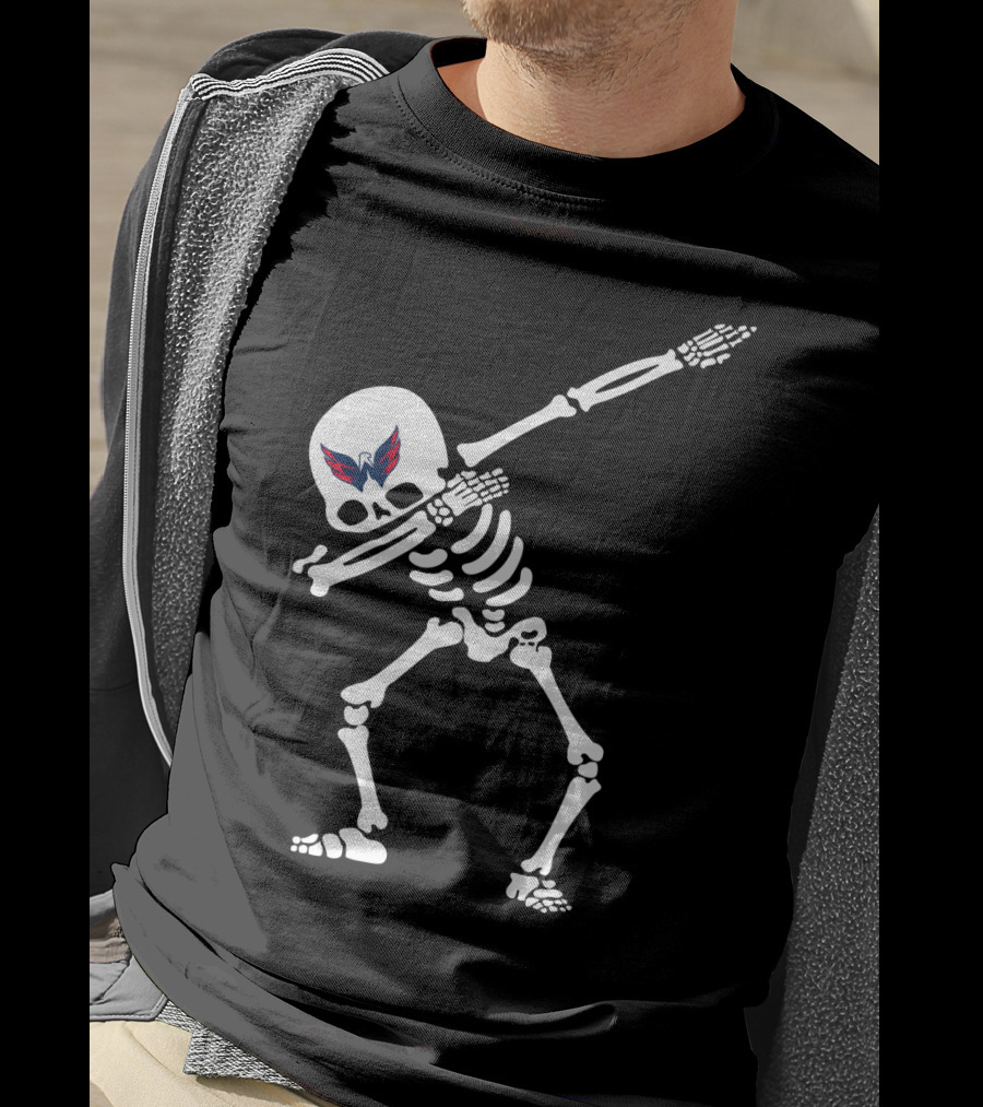 Washington Capitals Dabbing Skeleton T-Shirt