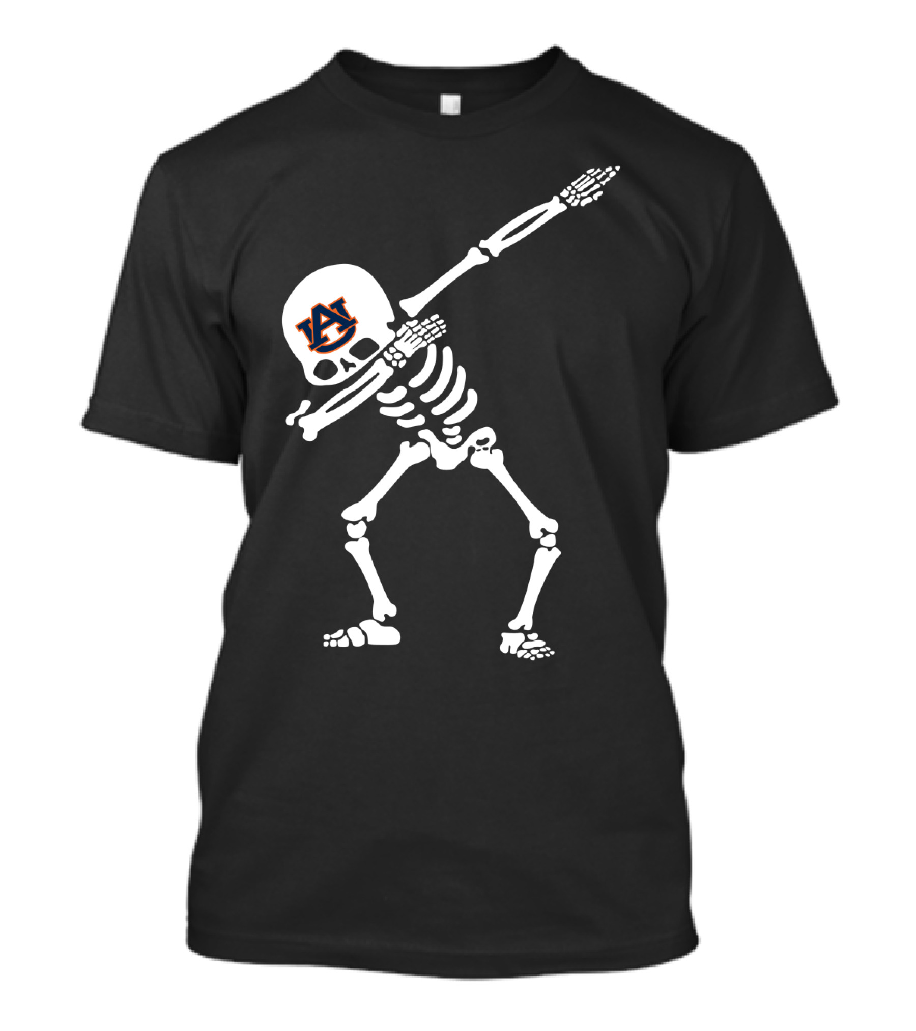 Auburn Tigers Football Skeleton Dab T-Shirt